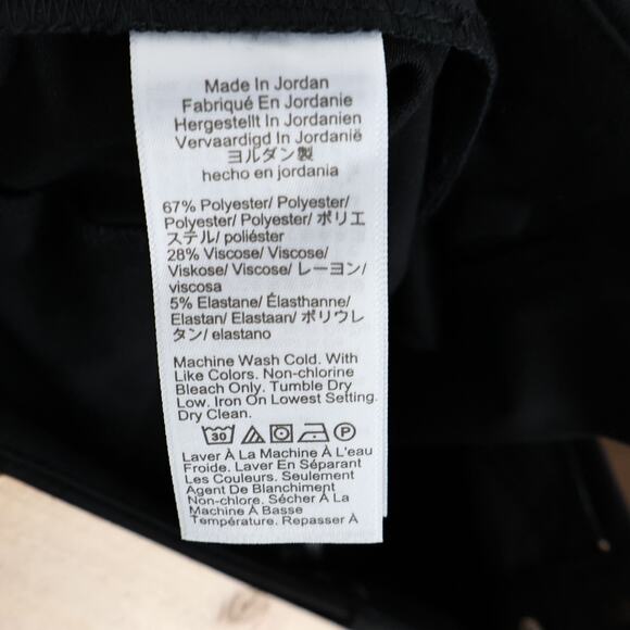 NWT J.Crew Factory The Slim-Fit Full-Length Trouser Dress Pant Black 10 Tall - Picture 7 of 8